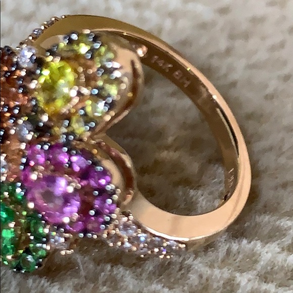 ‘***SOLD****Effy Diamond, Ceylon, Orange & Pink Sapphire, TSAV - Picture 12 of 16